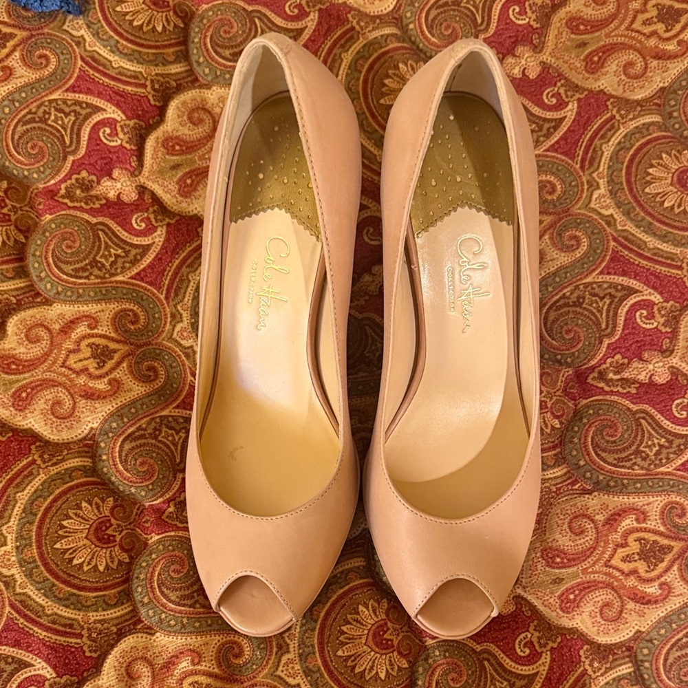 Cole Haan Women's Peep-Toe Heels - Nude